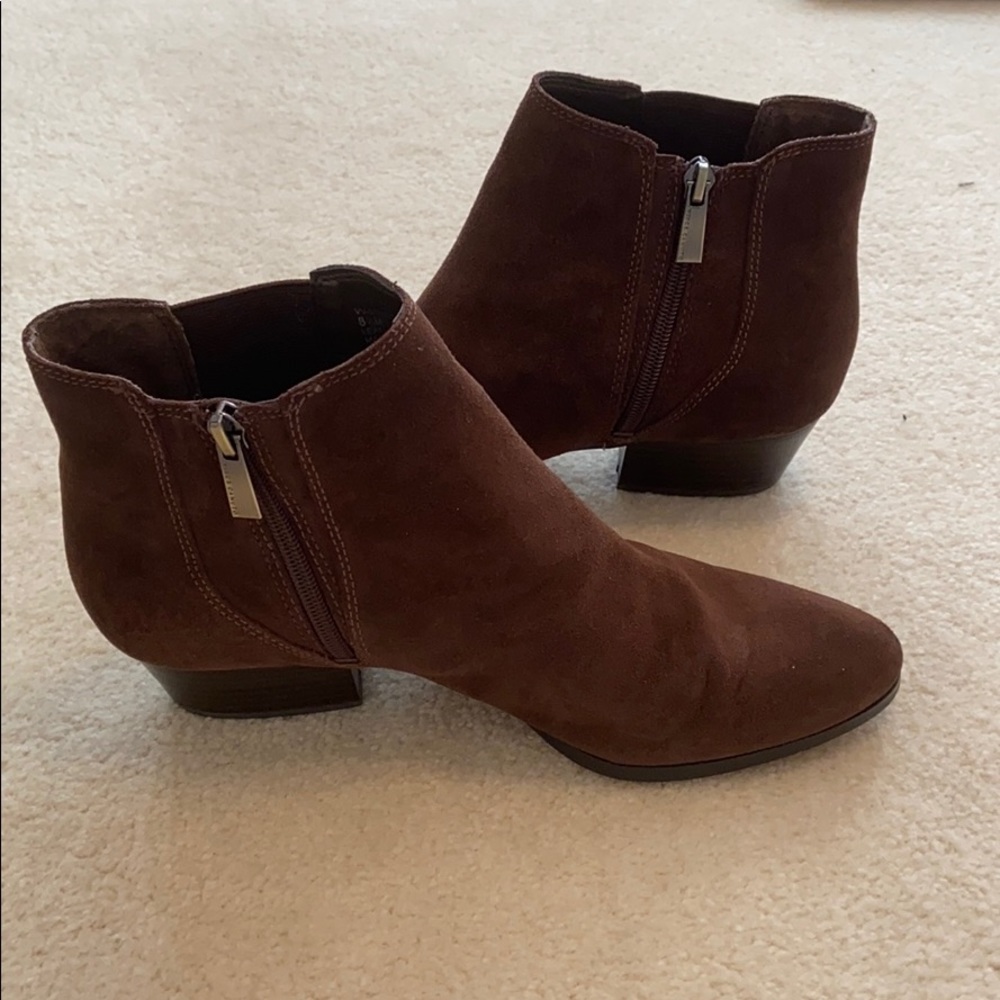 Vince Camuto Brown Suede Booties